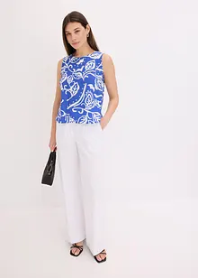 Blouse sans manches imprimée, bonprix