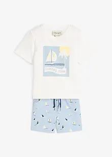 T-shirt et short en coton (ens. 2 pces), bonprix