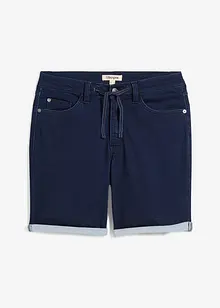 Short long en molleton effet jean, regular, bonprix