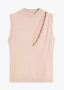 Débardeur en maille avec découpe, bonprix