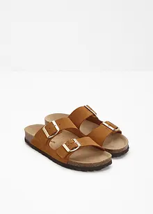 Mules en cuir, bonprix