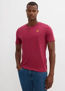 Lot de 2 T-shirts col tunisien 100% coton, bonprix