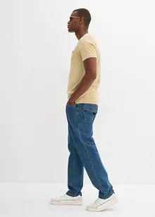 T-shirt col tunisien, 100% coton, bonprix