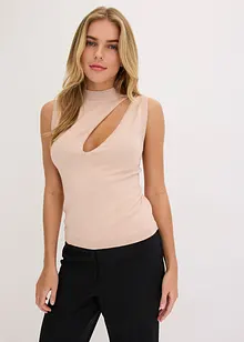 Débardeur en maille avec découpe, bonprix