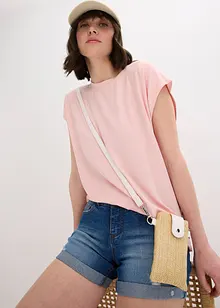 Petit sac à bandoulière aspect paille, bonprix