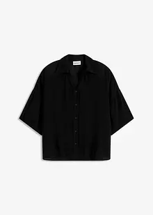 Kurze Strandbluse aus fließender Viskose, bonprix