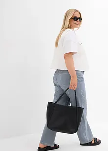 Gilet sans manches en jean extensible, bonprix