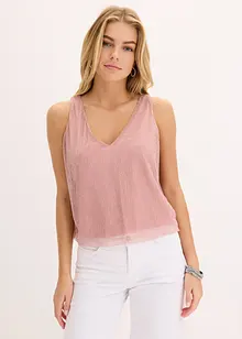 Cropped Top mit tiefem Ausschnitt, bonprix