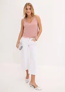 Cropped Top mit tiefem Ausschnitt, bonprix