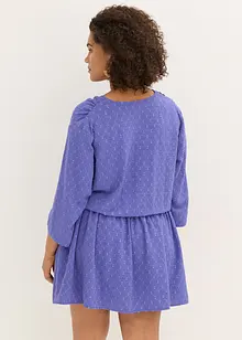 Robe courte en matière texturée, bonprix