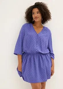 Robe courte en matière texturée, bonprix