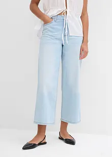 Jean baggy, taille mi-haute, doux, raccourci, bonprix