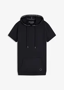 T-shirt de sport oversize avec capuche, séchage rapide, bonprix