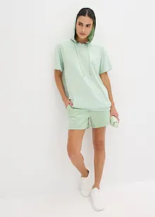 Oversized Sport-Shirt mit Kapuze, schnelltrocknend, bonprix