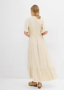 Maxi-Stufenkleid aus fließender Viskose, bonprix