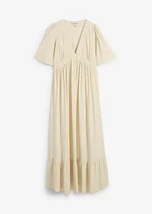Maxi-Stufenkleid aus fließender Viskose, bonprix