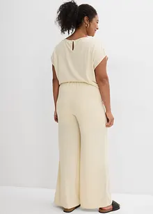 Pantalon palazzo aspect maille, bonprix