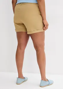 Short en twill, taille haute, bonprix