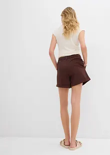 Twill-Shorts mit hohem Bund, bonprix