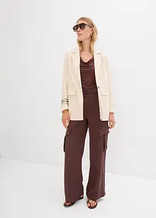Pantalon cargo fluide en Lyocell mélangé, bonprix