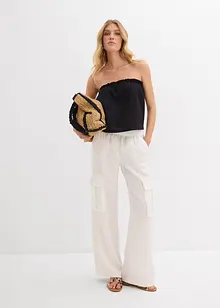 Pantalon large et fluide à poches cargo, bonprix
