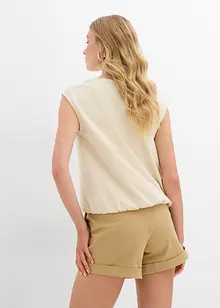 Shirt mit elastischem Bündchen, bonprix