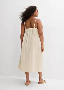 Robe à fines bretelles en viscose mélangée, bonprix