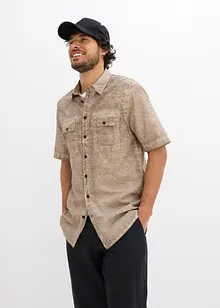 Chemise manches courtes aspect délavé, bonprix