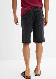 Bermuda en jean avec taille élastiquée sur les côtés, Classic Fit, bonprix