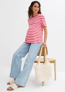 2-in-1 Umstands-und Stillshirt aus Bio-Baumwolle (2er Pack), bonprix