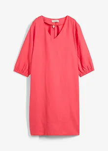 Robe 100 % lin, manches 3/4, bonprix