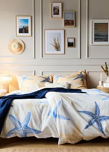 Parure de lit réversible motif étoiles de mer, bonprix