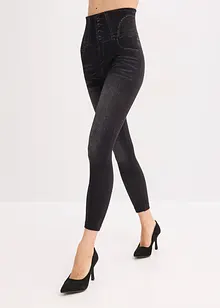 Legging sculptant sans coutures imitation jean, effet sculptant fort, bonprix