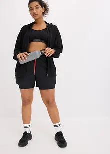 Transparente Sportjacke aus Mesh, oversized, bonprix