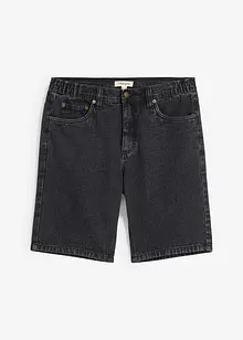 Bermuda en jean avec taille élastiquée sur les côtés, Classic Fit, bonprix