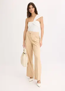 Asymmetrisches Top aus luftigem Crêpe, bonprix