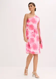 One-Shoulder-Kleid aus feinem Chiffon, bonprix