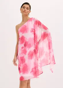 One-Shoulder-Kleid aus feinem Chiffon, bonprix
