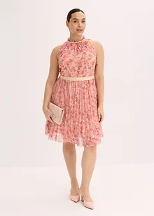 Minikleid aus feinem Tüll mit Plissee, bonprix