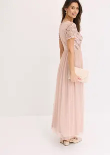 Robe longue brodée de sequins, bonprix