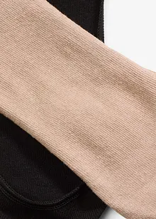 Lot de 6 paires de protèges-pied en coton mélangé, avec bande silicone, pour ballerines, bonprix