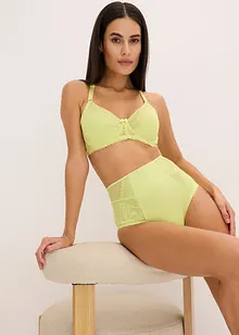 Slip taille haute avec dentelle, bonprix