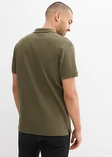 Polo en coton texturé, bonprix