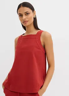 Blusentop mit Bindedetail hinten aus Viskose-Mix, bonprix