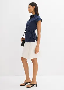 Blouse manches courtes à nouer, bonprix