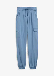 Jogginghose mit Cargotaschen aus reiner Bio-Baumwolle, bonprix