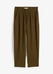 Pantalon en jersey texturé, bonprix