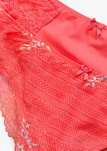 Lot de 2 slips brésiliens à dentelle multicolore, bonprix