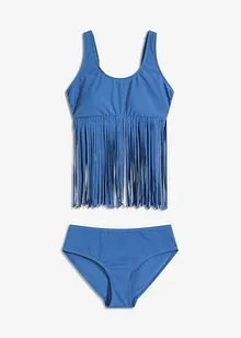 Tankini (ens. 2 pces) à franges, bonprix