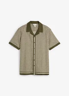 Chemise manches courtes en lin majoritaire, bonprix